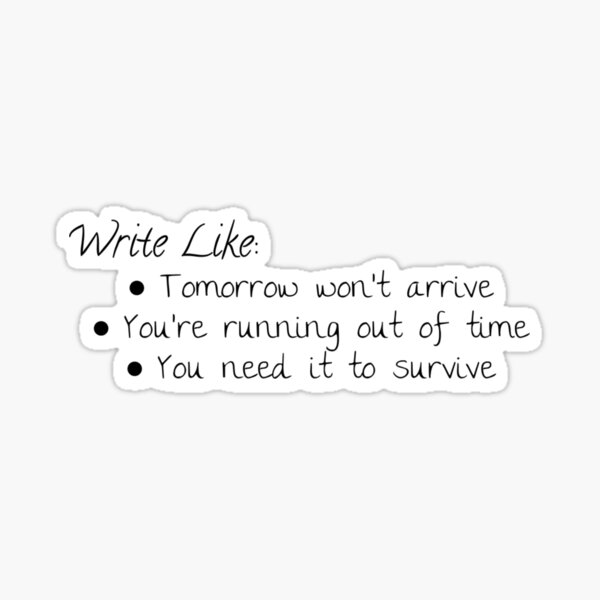Write Like Sticker