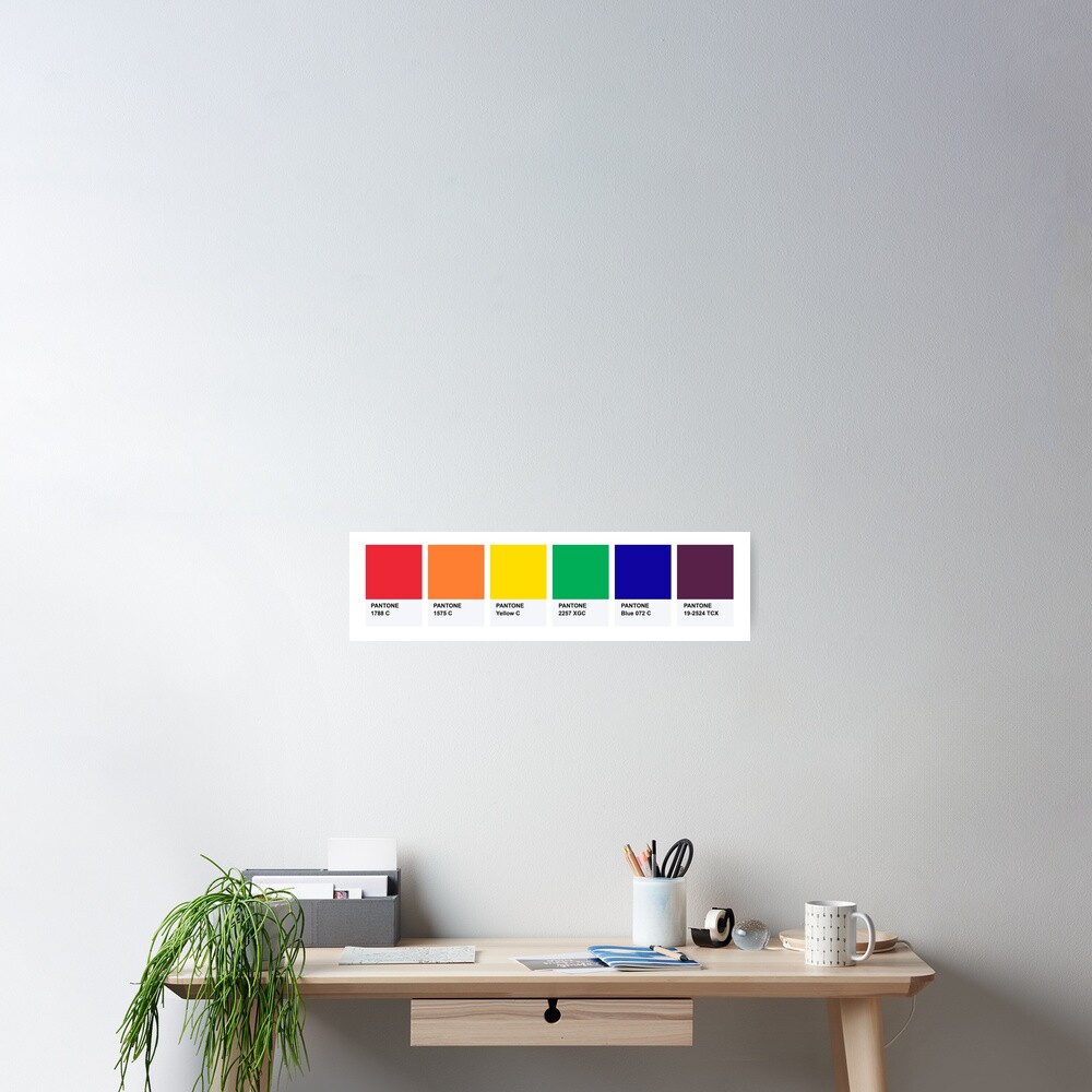 Lgbt Color Pantone Pallete Gay Community Design Poster For Sale By Revolutionlove Redbubble 1491