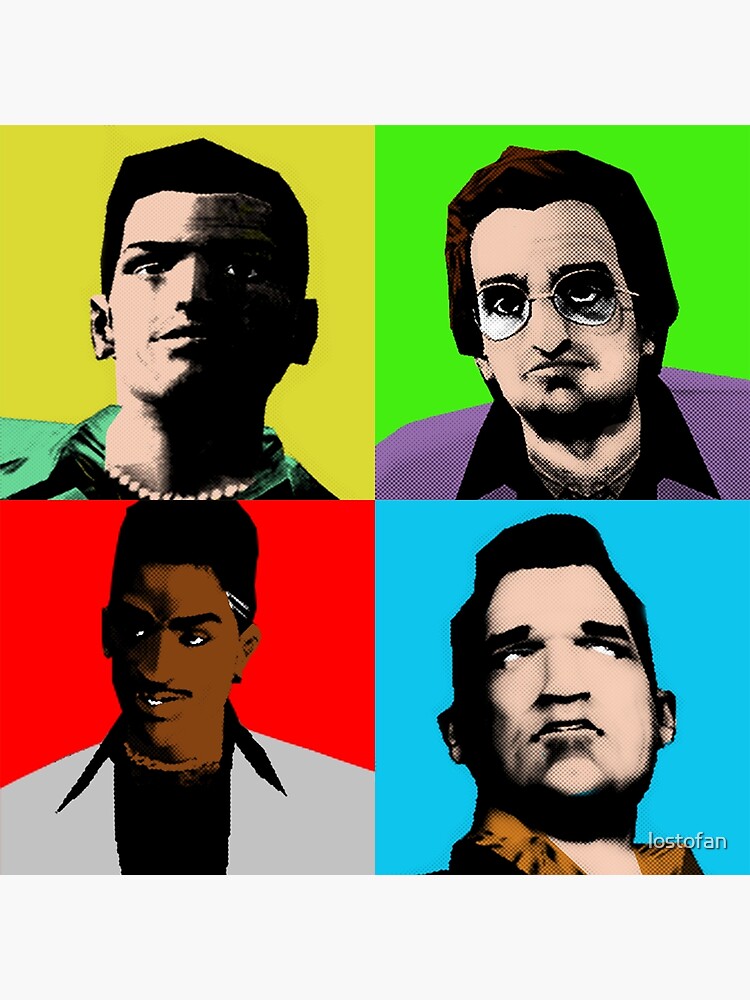 Affiche Pop Art U2 - The Band