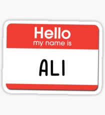 My Name Is Ali Gifts Merchandise Redbubble - 