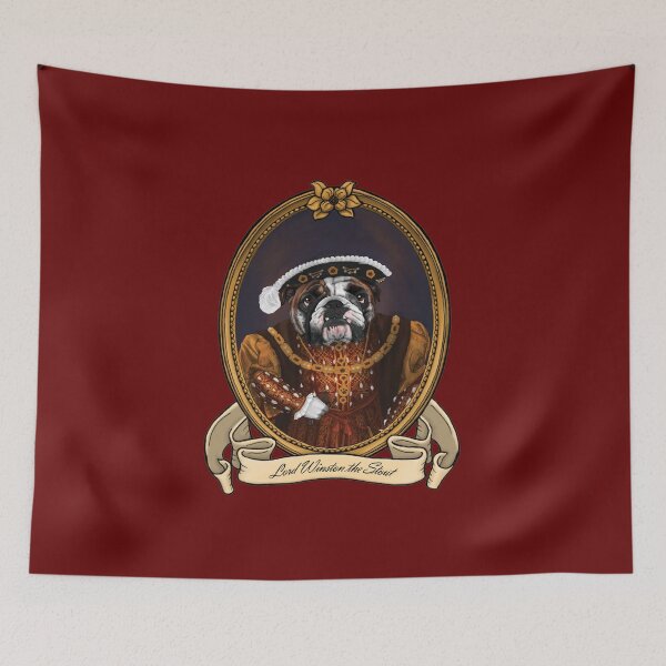 Item preview, Renaissance Dog - Lord Winston the Stout (An English Bulldog) designed and sold by JMSArt.