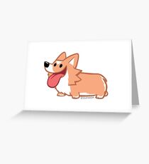 Peanut The Corgi Greeting Card
