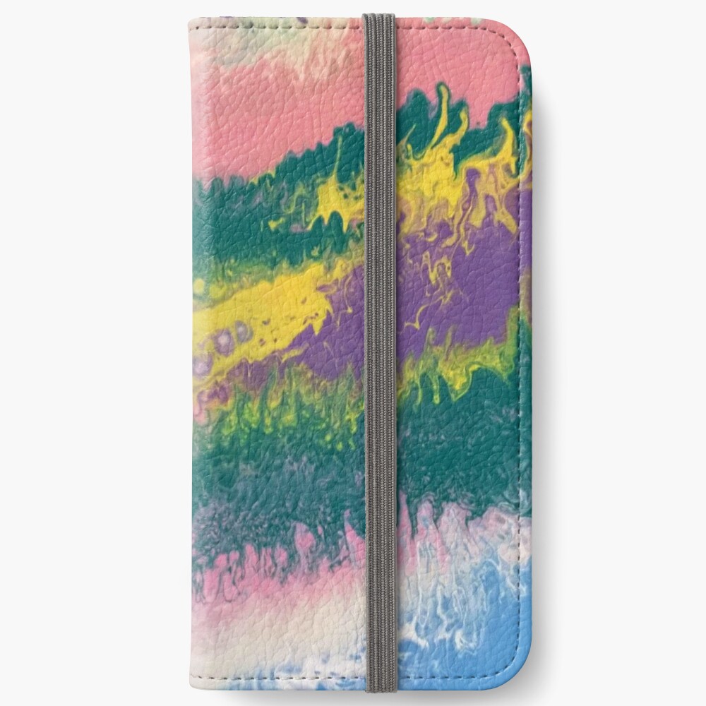 Abstract Painting-"South Beach Ocean Waves" iPhone Wallet