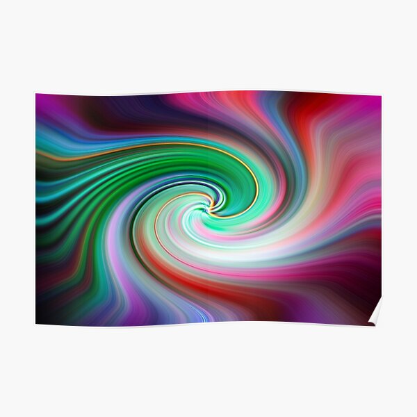 Colour Cocaine Twirl Poster