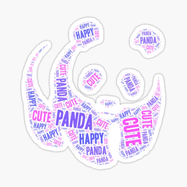 Item preview, Panda Bär Wordart Wordcloud Geschenk designed and sold by meshhead.