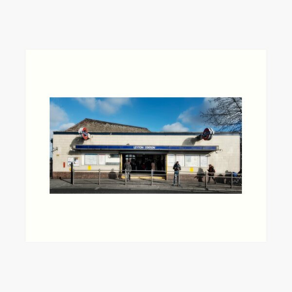 Leyton Tube Station Art Print