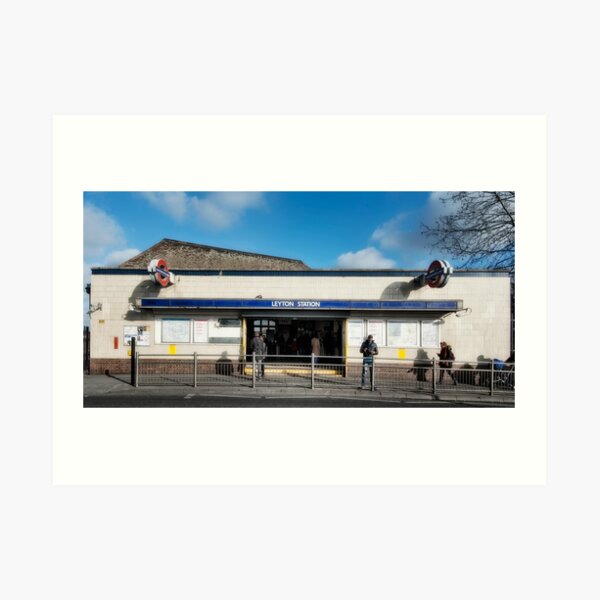 Leyton Tube Station Art Print