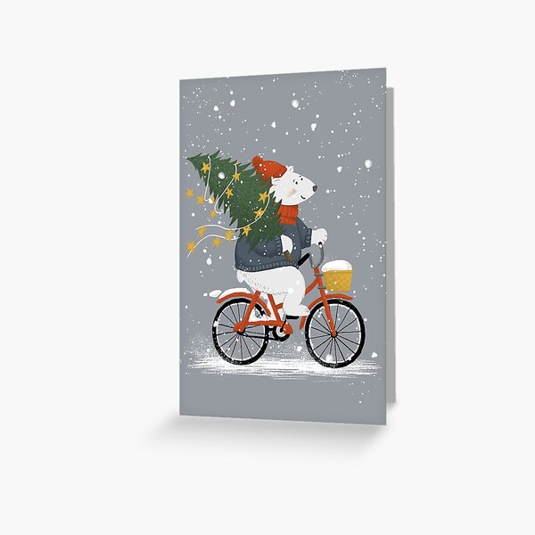 Carte de voeux couronne de Noël, Christmas, aquarelle • Happy Telegram