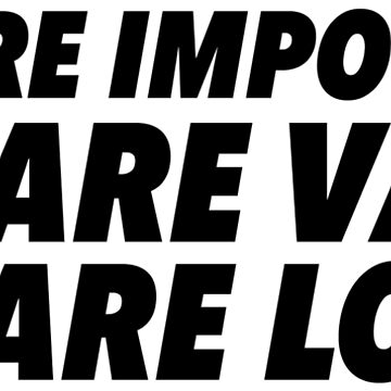 Artwork thumbnail, Important. Valid. Loved. by Mack Mercury