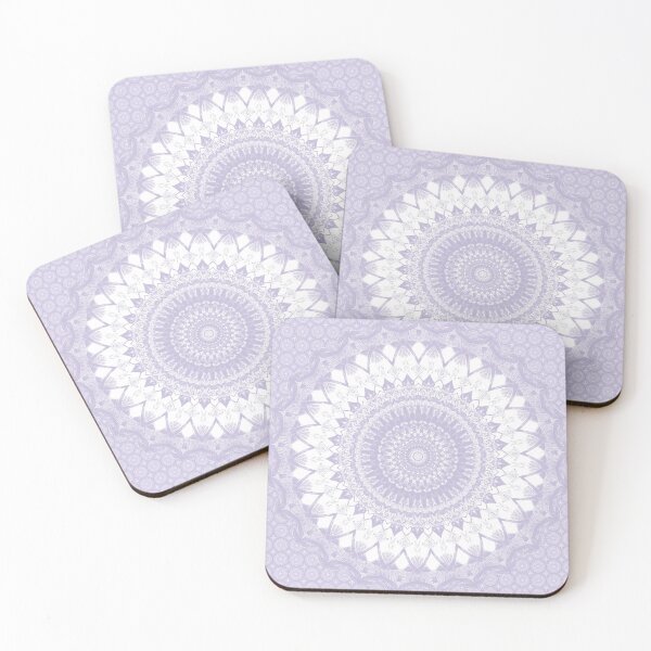 Item preview, Boho Pastel Purple Mandala designed and sold by Kelly Dietrich Mandala & Fractal Art.