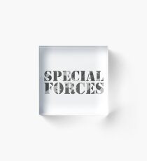 Special Forces Special Forces Elite Military Soldier Bundeswehr Camouflage Gift Acrylic Block