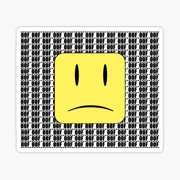 Roblox Noob Heads Sticker By Jenr8d Designs Redbubble - roblox oof noob head meme roblox sticker teepublic