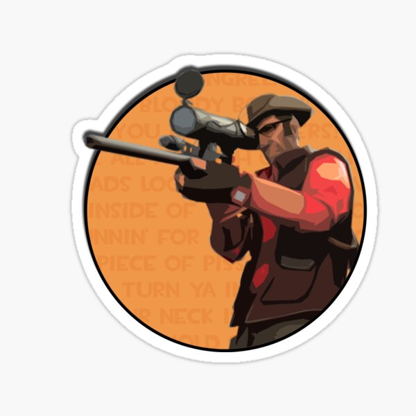 Red Sniper Stickers Redbubble