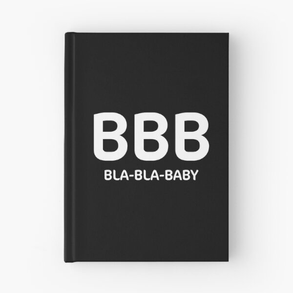 Item preview, Black typography pattern "Bla Bla Baby" designed and sold by Kirill Berbetch.