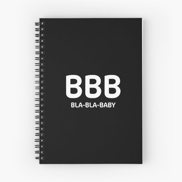Item preview, Black typography pattern "Bla Bla Baby" designed and sold by Kirill Berbetch.