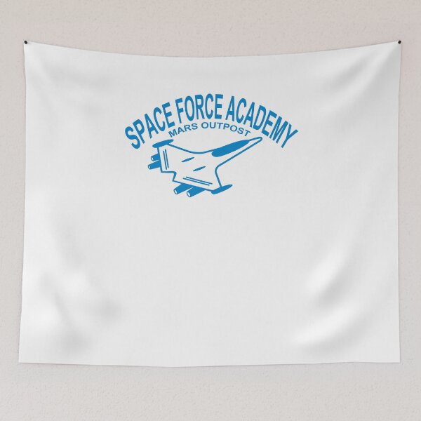 Aperçu de l'œuvre Navire Space Force Academy USA Galactique Militaire USSF Bleu créée et vendue par KNUXX Shop.