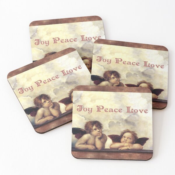 Item preview, RENAISSANCE ANGELS Winged Cherubs Joy Peace Love designed and sold by BulganLumini.