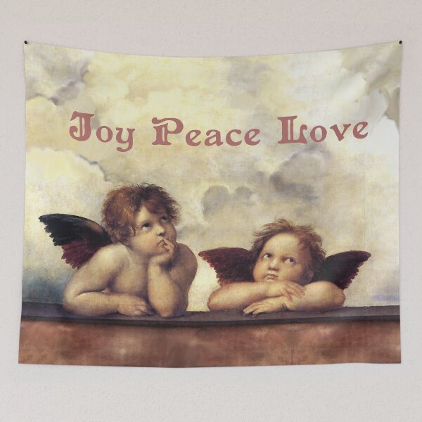 Item preview, RENAISSANCE ANGELS Winged Cherubs Joy Peace Love designed and sold by BulganLumini.