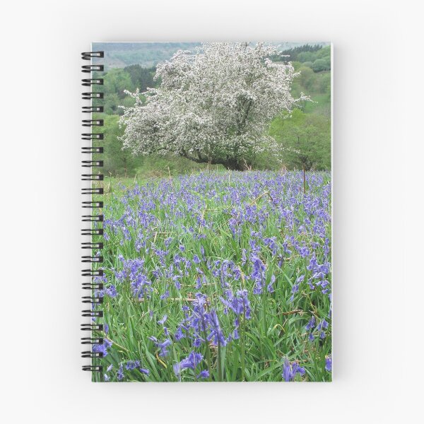Item preview, Crab apple tree and bluebells designed and sold by Jane Corey.