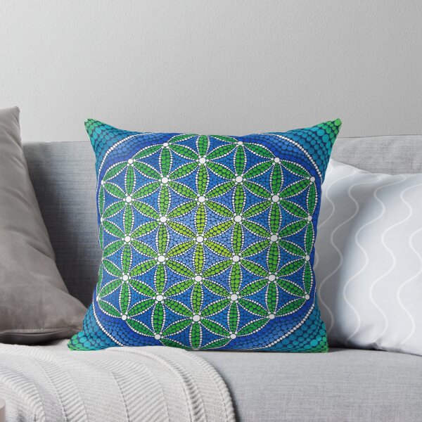 Item preview, Flower of Life- Ocean Colours designed and sold by Elspeth McLean.