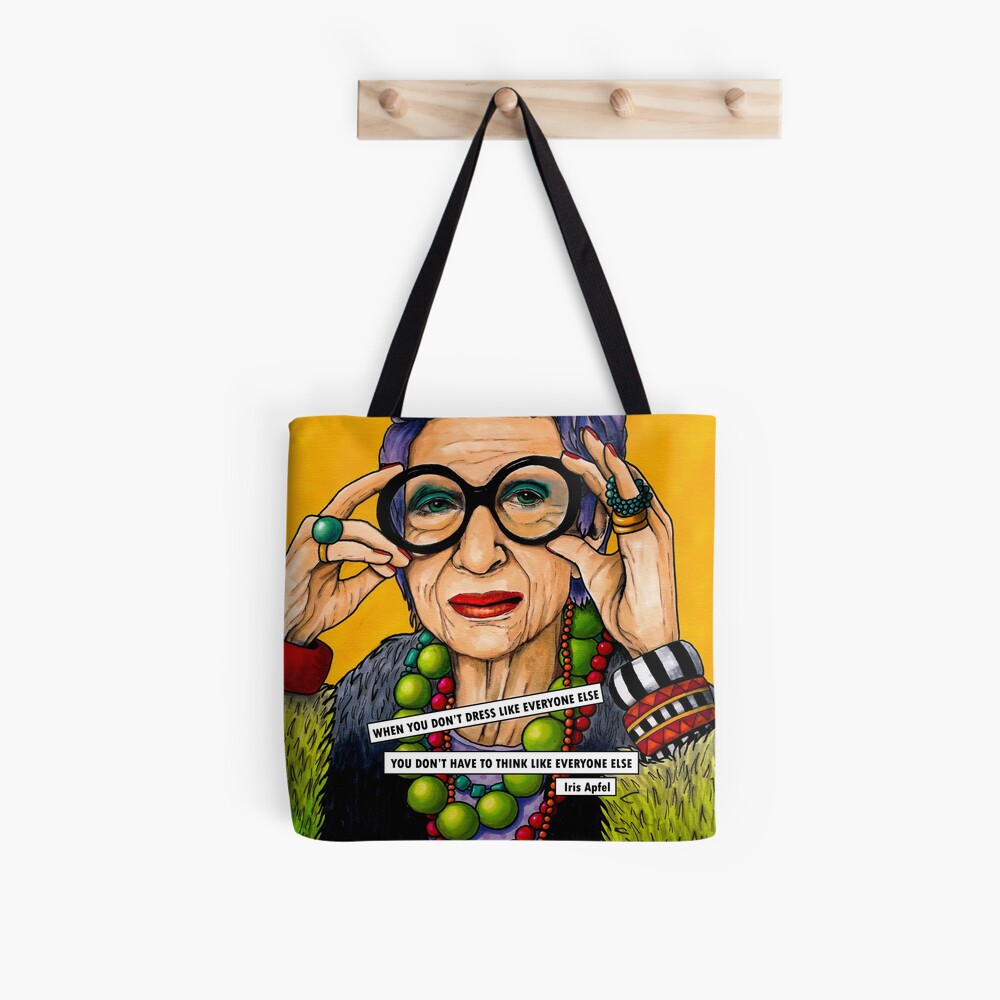Iris Apfel Tote Bag