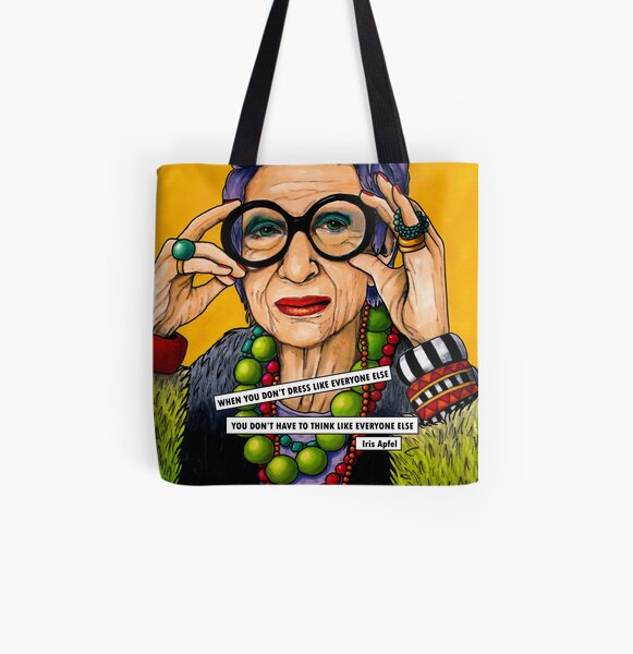 Iris Apfel All Over Print Tote Bag