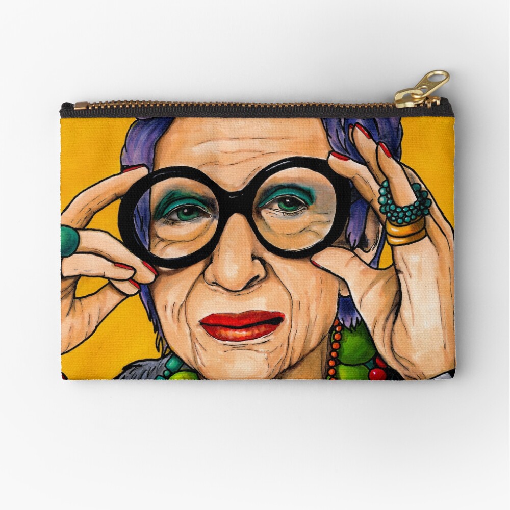 Iris Apfel Zipper Pouch