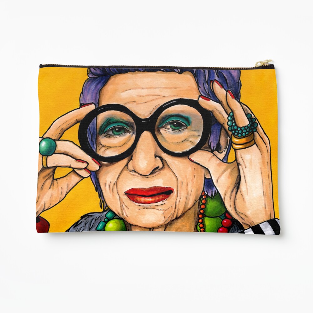 Iris Apfel Zipper Pouch