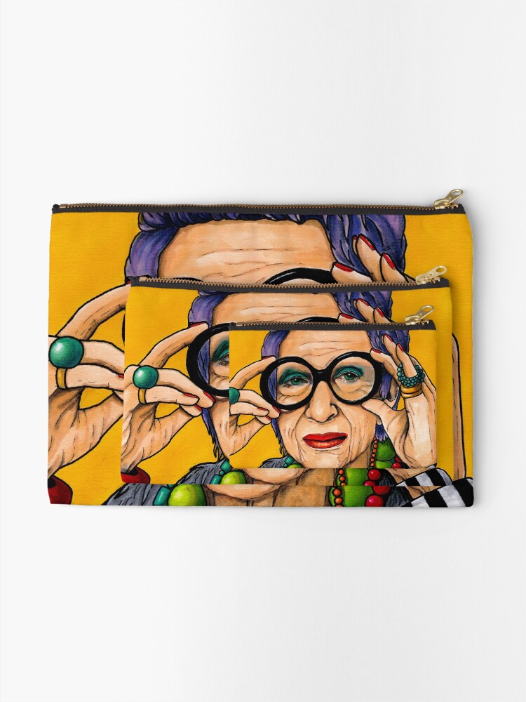 Alternate view of Iris Apfel Zipper Pouch