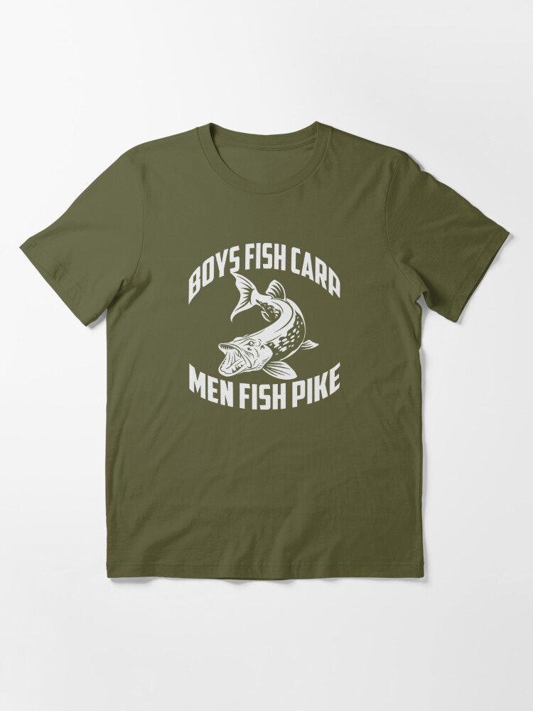 Men Fish Pike. Essential T-Shirt for Sale by Spoof-Tastic