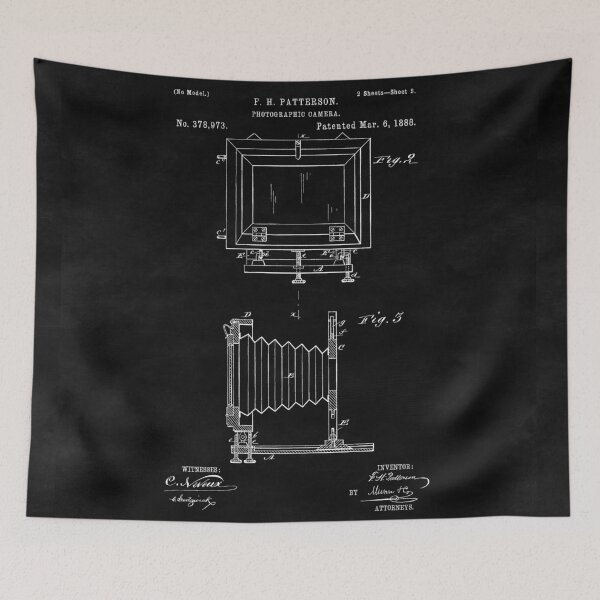 Item preview, Vintage Camera Blueprint Drawing Sheet Two designed and sold by Glimmersmith.