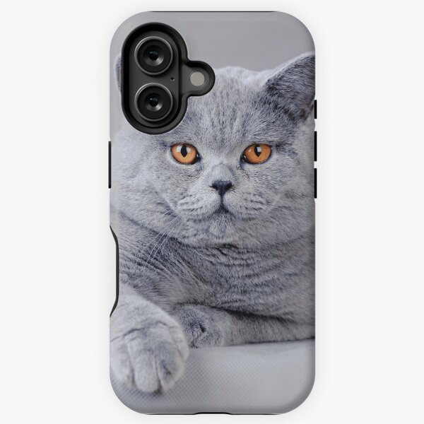Vista previa del artículo con la obra «Retrato de gato británico de pelo corto», diseñado y vendido por PetsArt.