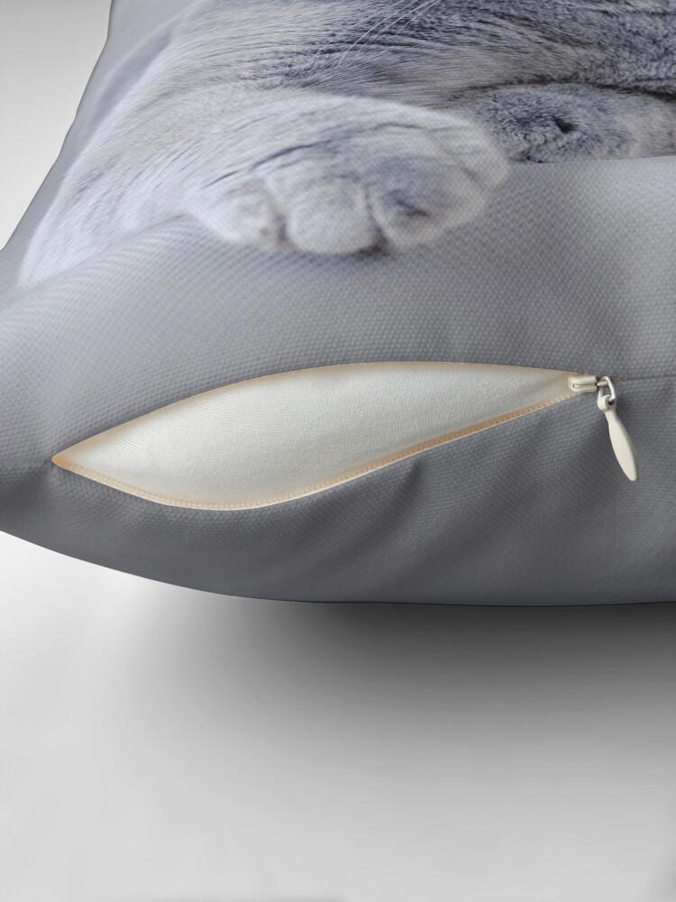 Thumbnail 2 of 4, Pillow, British shorthair cat portrait designed and sold by PetsArt.