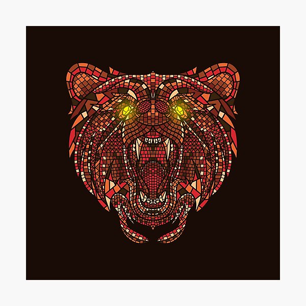 Item preview, Bear Mosaic designed and sold by GODZILLARGE.