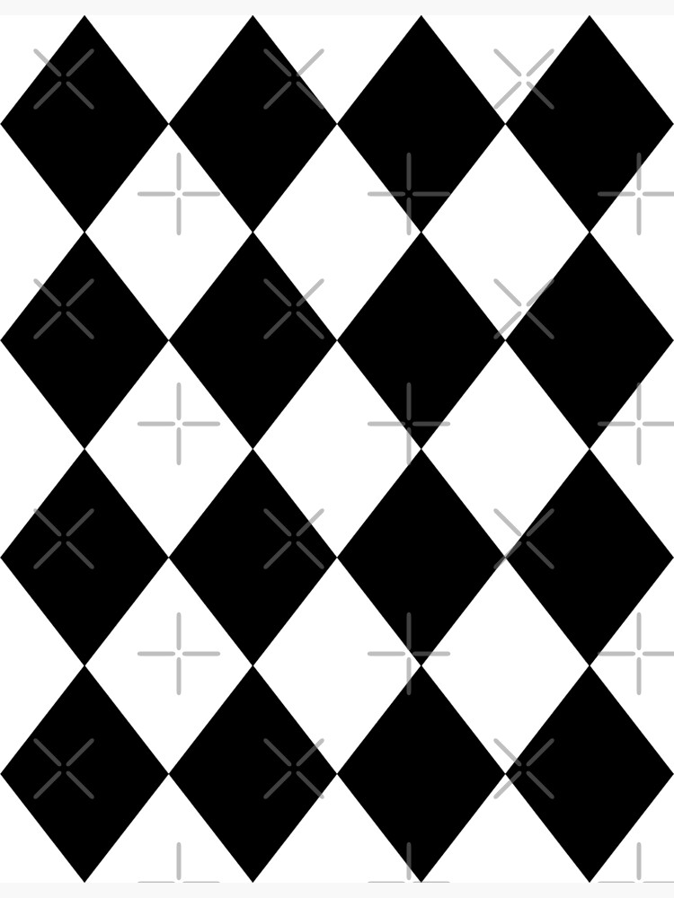 black-and-white-harlequin-pattern-photographic-print-for-sale-by-tmbtm-redbubble