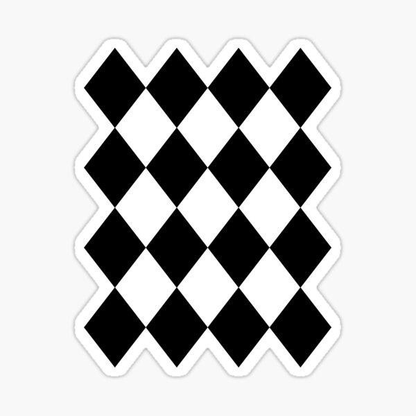 Item preview, Black and White Harlequin Pattern designed and sold by TMBTM.