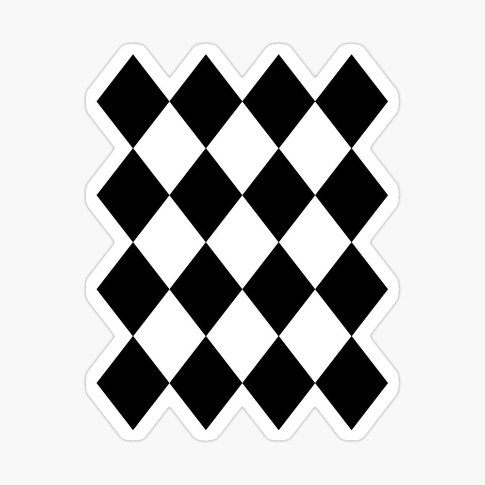black-and-white-harlequin-pattern-art-board-print-for-sale-by-tmbtm-redbubble