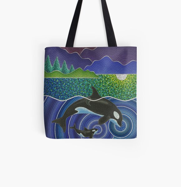 Orca Sonic Love All Over Print Tote Bag