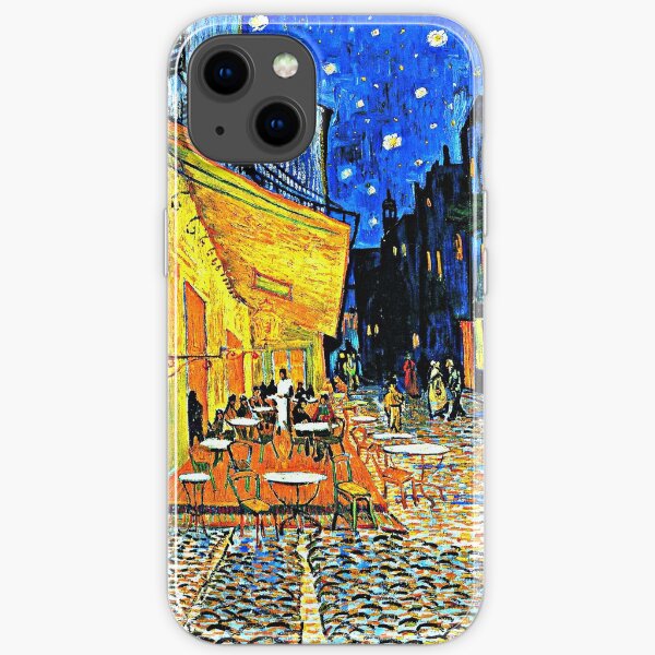 Van Gogh - Cafe Terrace, Place du Forum, Arles iPhone Soft Case
