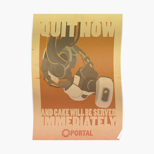 Portal Propaganda Poster - GLaDOS Poster