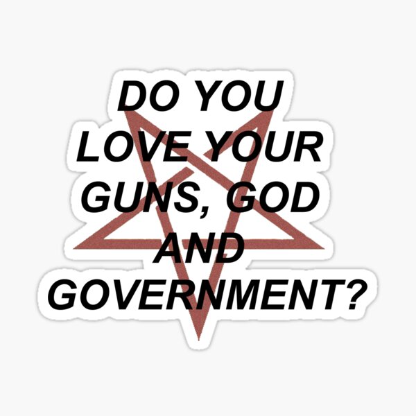 LIEBST DU DEIN GOTT? Sticker