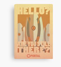 Portal Propaganda Poster - Turrets Canvas Print