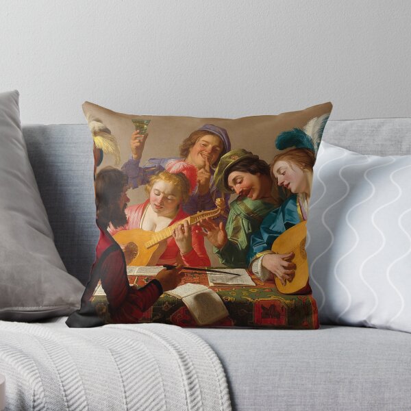 Gerard van Honthorst-The Concert Throw Pillow