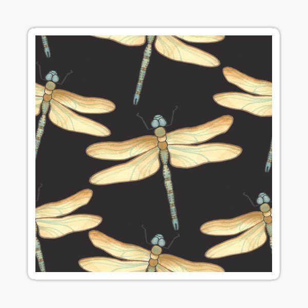 Dragonflies at night Sticker