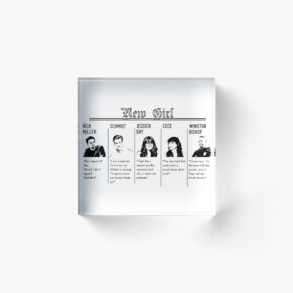 New Girl Acrylic Block