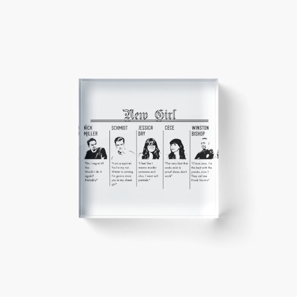 New Girl Acrylic Block