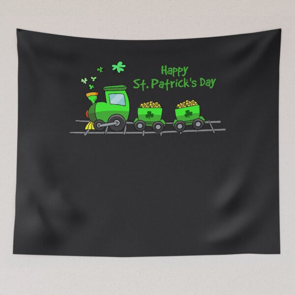 Item preview, Irish St Patricks Day Holiday Train Boys & Girls Art designed and sold by melsens.