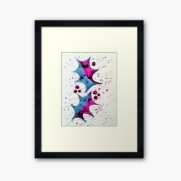 Festive Holly Framed Art Print