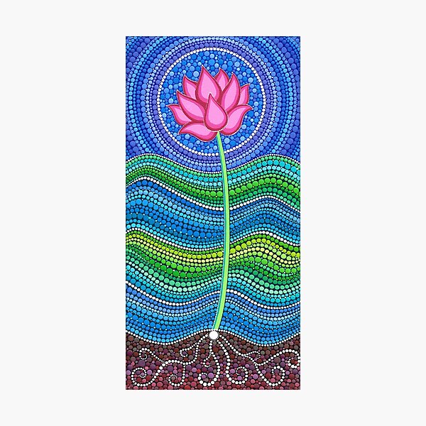Lotus Growing Photographic Print
