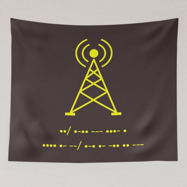 Item preview, Funny Amateur Ham Radio Morse Code Art Gift designed and sold by melsens.
